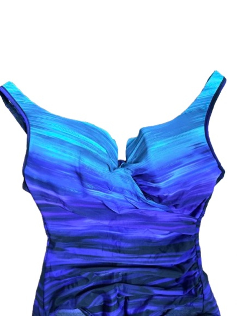 Miraclesuit Blue and Purple Ombre One-Piece Swimsuit - Picture 3 of 7
